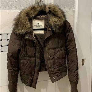 Abercrombie kids fluffy jacket